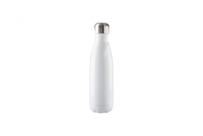 17oz Stainless Steel Coka Shaped Bottle (White)
