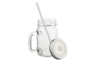 430ml Sublimation Glass Mason Jar Clear