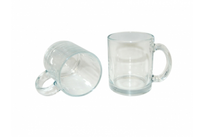 11oz Sublimation Glass Mug - Clear 