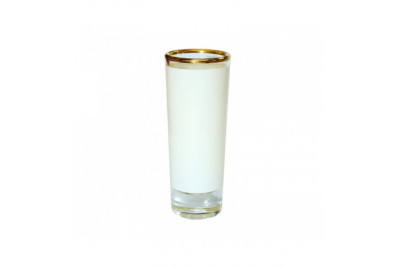 3oz Sublimation Shot Glass w/ Gold Rim
