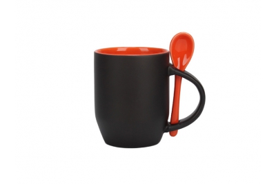 12oz Magic Color Changing Mug With Spoon-Orange