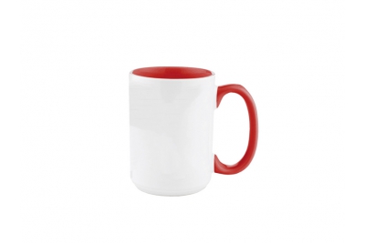 15oz Sublimation Two-tone Color Mug Red