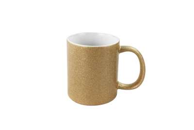 11oz Glittering Mug Brown Color