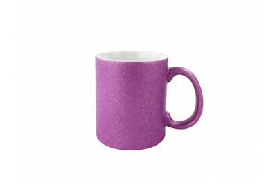 11oz Glittering Mug Purple Color