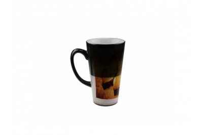 17oz Latte Magic Mug-Matt Black