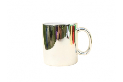 11oz Sublimation me<x>talic Mug Silver 