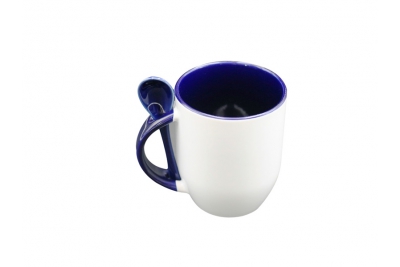 12oz Color Spoon Mug-Royal Blue