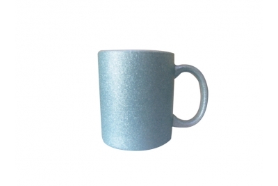 11oz Glittering Mug Light Blue Color