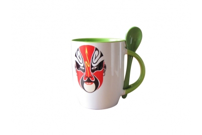 12oz Color Spoon Mug-Light Green