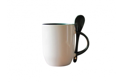 12oz Color Spoon Mug-Dark Green
