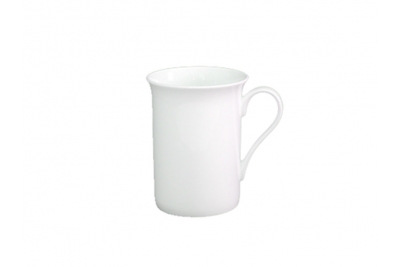 Sublimation bone China mug curved rim