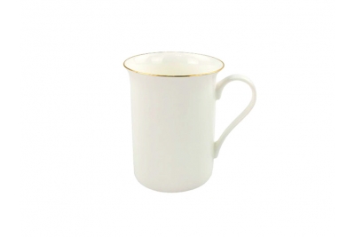 10oz Sublimation Bone China Mug Gold Rim