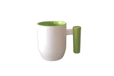 12oz Sublimation mug with wood handle (spoon mug shape)