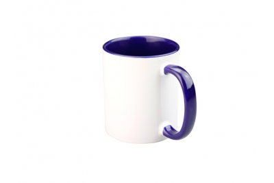11oz Sublimation Inside Handle Color Mug - Royal Blue