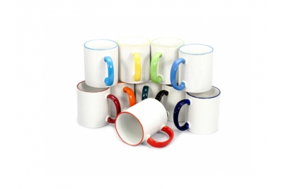 11oz Sublimation Rim Color Mugs