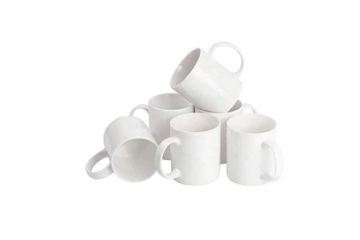 11oz White Coated Mug