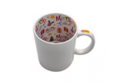 11oz Sublimation White Mug w/ inside deco